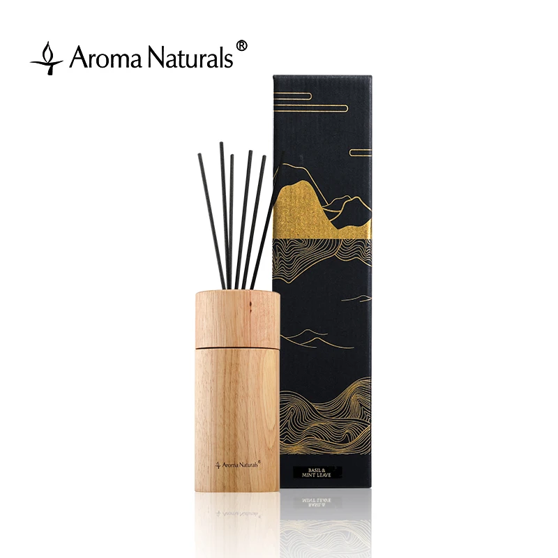 Aroma Naturals Wooden Fragrance Diffuser Reed Aroma Scented Sticks reed Diffuser Home Fragrance Private Label