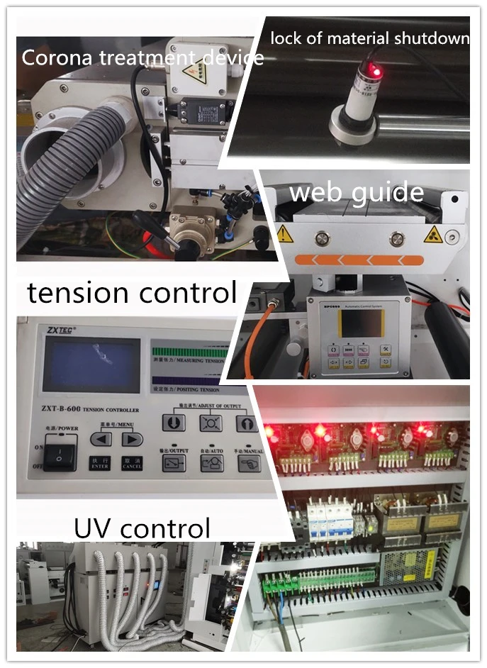 HJRY-520 Four Color Water Sachet Paper Cup Flexo Printer Press Packages Label Foil Flexo Printing Machine