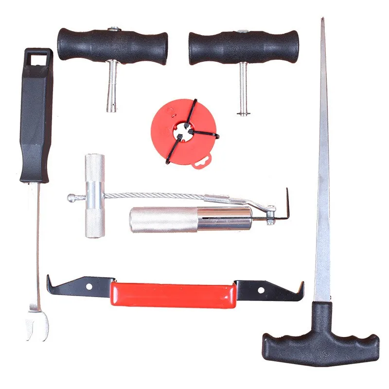 Top Quality 7 pcs Windshield Removal Tools Set/Auto Glass Cut Out Knife with Wire