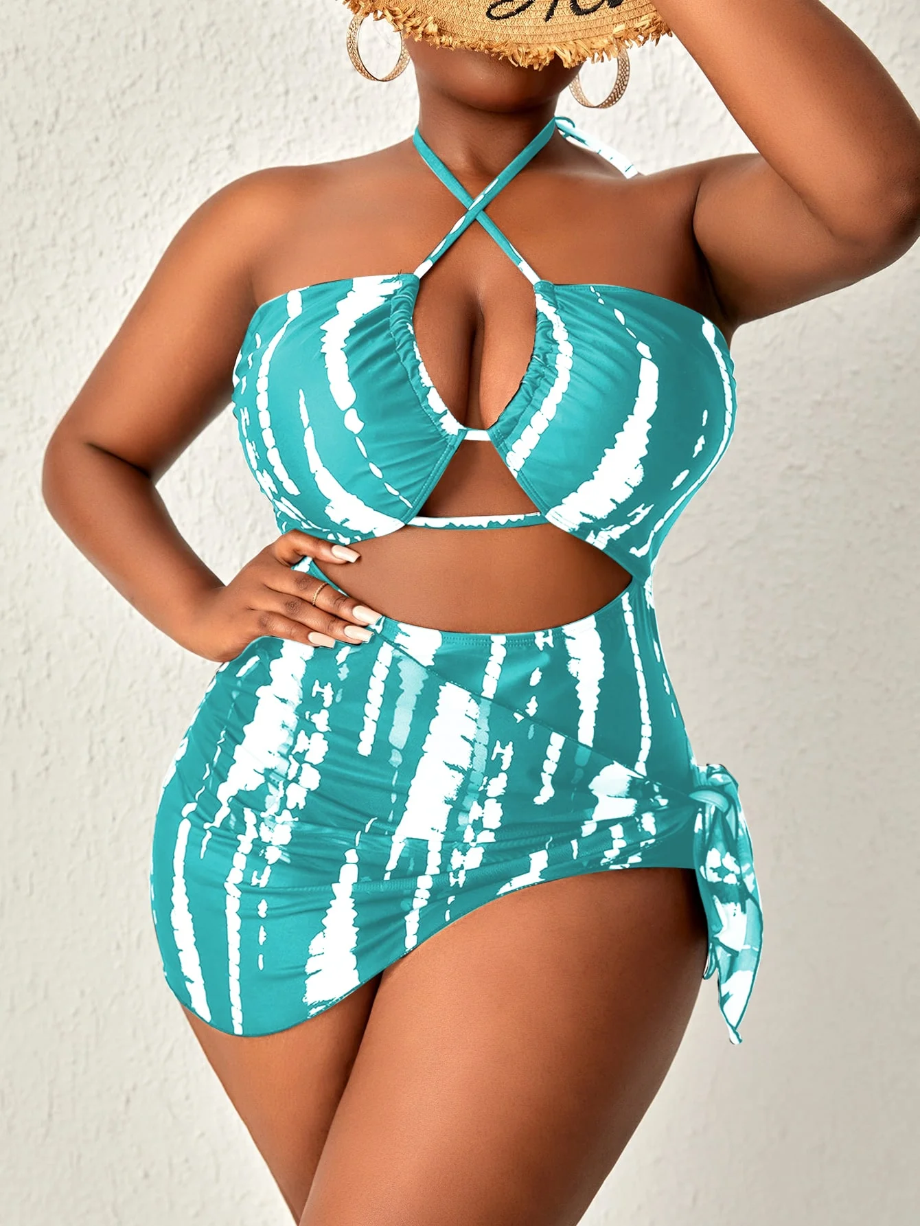 2024 Swimsuit Plus Size  Monokini Swimwear Sexy   Bikini Set Sexy Underwear  Beach Wear For Plus Size Women  Sexy Bikini Set