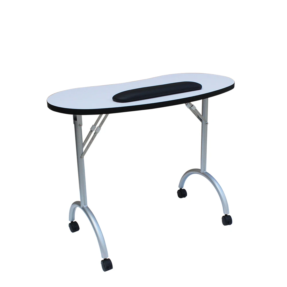 Modern Cheap Beauty Spa Salon Furniture Portable Folding Nail Manicure Table With Fan