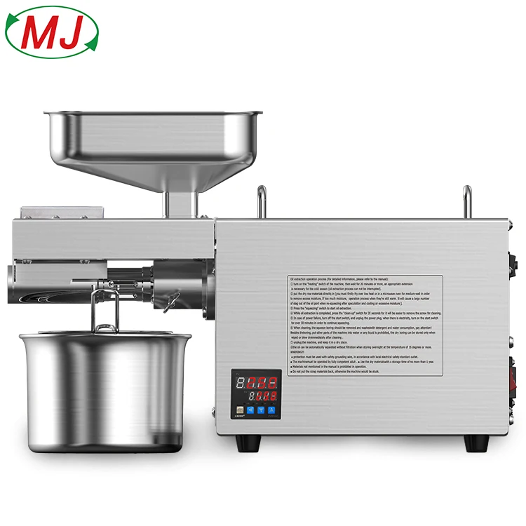 Best price High quality Stainless Steel Home Use Cold Hot Extraction Avocado Olive Sesame Peanut Walnut Screw Oil Press Machine