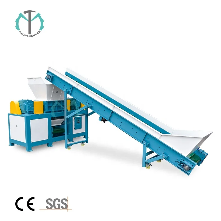 Heavy Duty Industrial Waste Tire Shredder High Quality Double Shaft Shredder