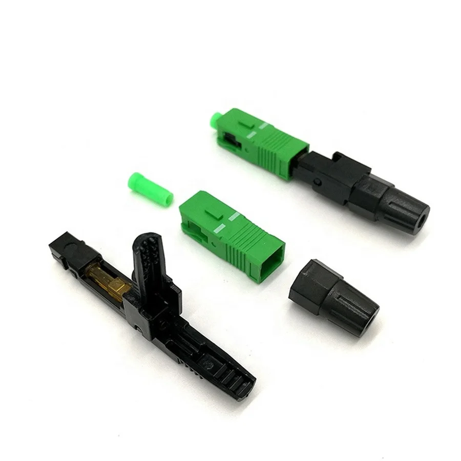 Drop Cable FTTH Fiber Optic Tool Kit Installing Optical Fiber Fast Connector