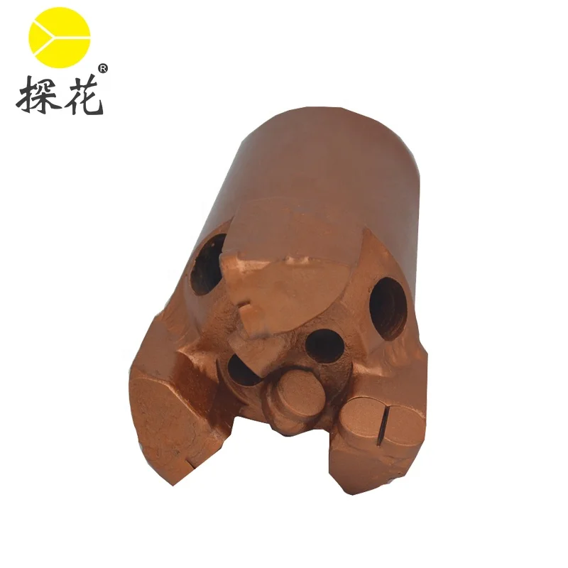 75MM PDC Three Wings Bit Concave Carbide Drill Bit for coal mining