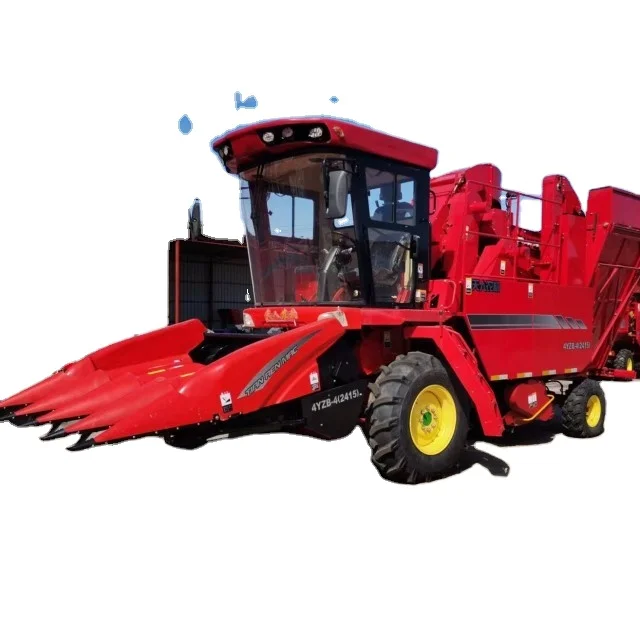 Hot sale Tianren New 4rows corn harvester self-propelled corn cob harvester with different row space