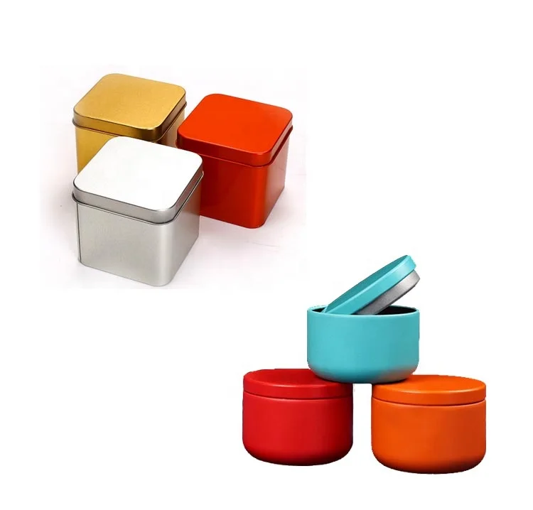 
 custom printed food tea tin box empty metal candy tin cans sliding tin box  