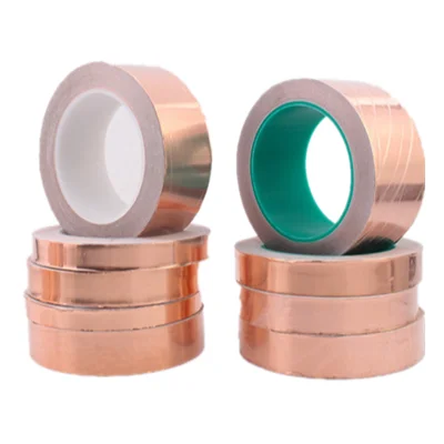 Adhesive copper foil tape Single-side&Double-sided conductive adhesive tape copper slug tape for EMI and RF Shielding