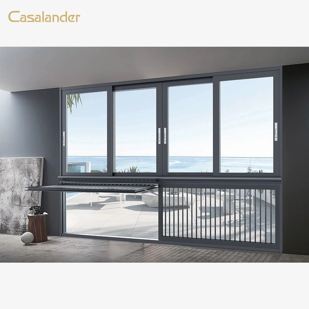 CASALANDER Custom Aluminium Windows Soundproof Sliding Window Heat Insulation System