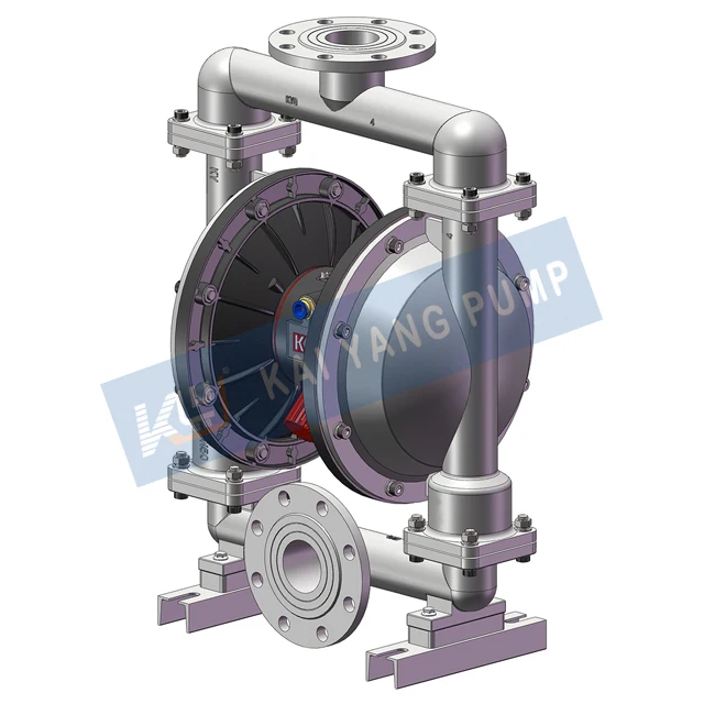 Alkali Resistant Stainless Steel Pneumatic Double Diaphragm Pump Large Flow Low Price Determine The Characteristics Of Conveying