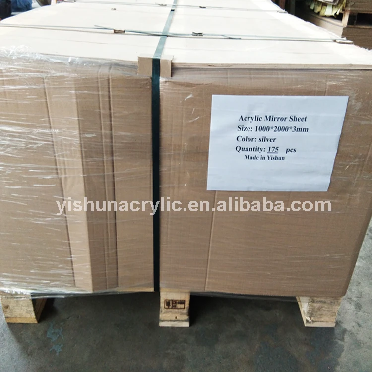 Guangzhou custom high quality silver color mirror pmma plate plastic acrylic material mirrored sheet