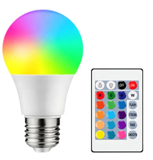 RGB декоративное освещение 3 Вт 4 Вт 5 Вт 7 Вт 9 Вт меняющие цвет лампочки с дистанционным управлением