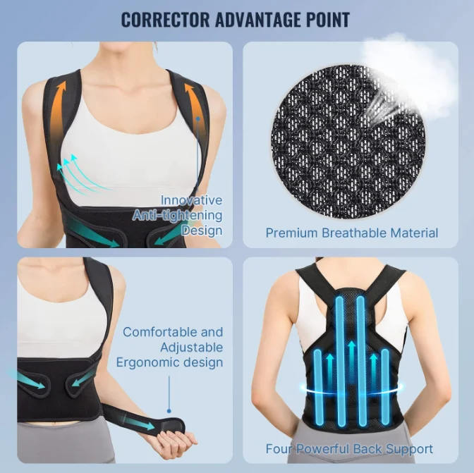 Scoliosis Hunchback Correction Relief Back Pain Brace Posture Trainer Back Corrector