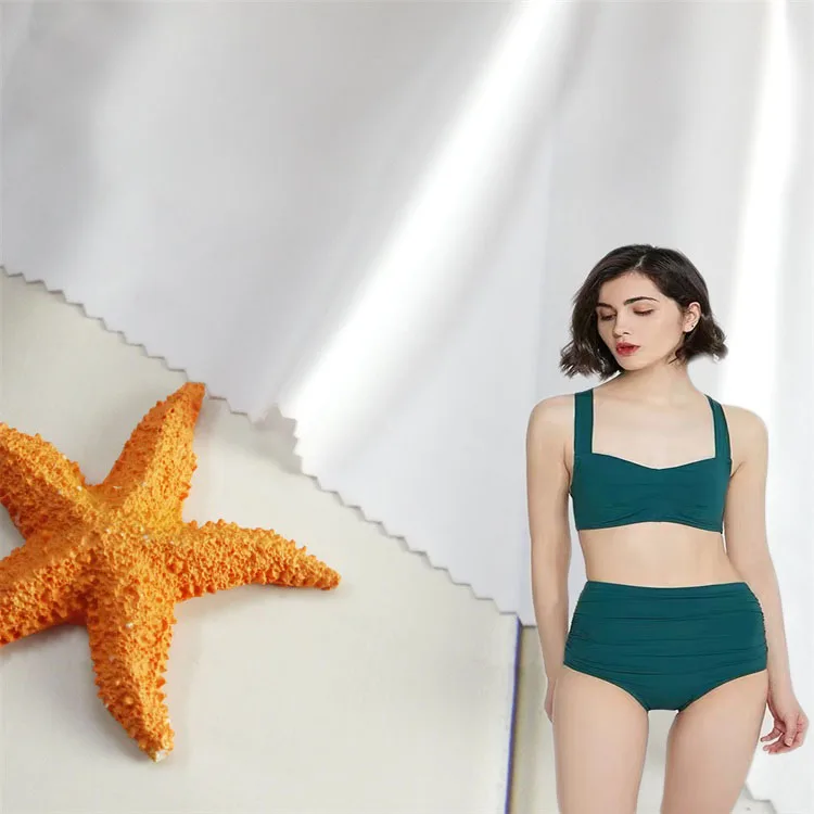 Wholesale fabric 240gsm PFP 4 way stretch polyester spandex fabric for swimsuit