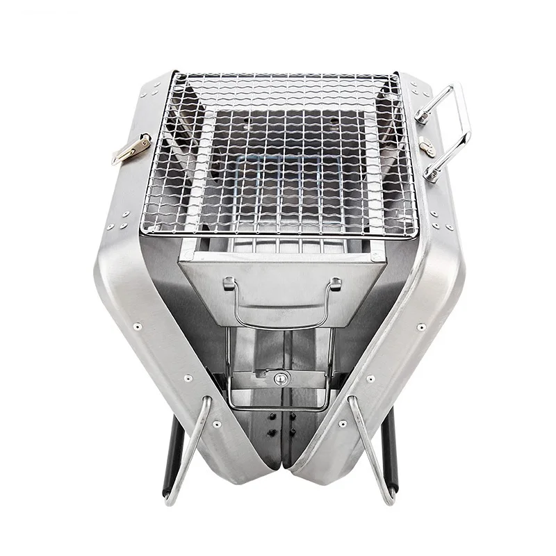 New Arrival Suitcase Designed Portable Outdoor BBQ Charcoal Grill For Camping Fishing Outdoor Table Grill