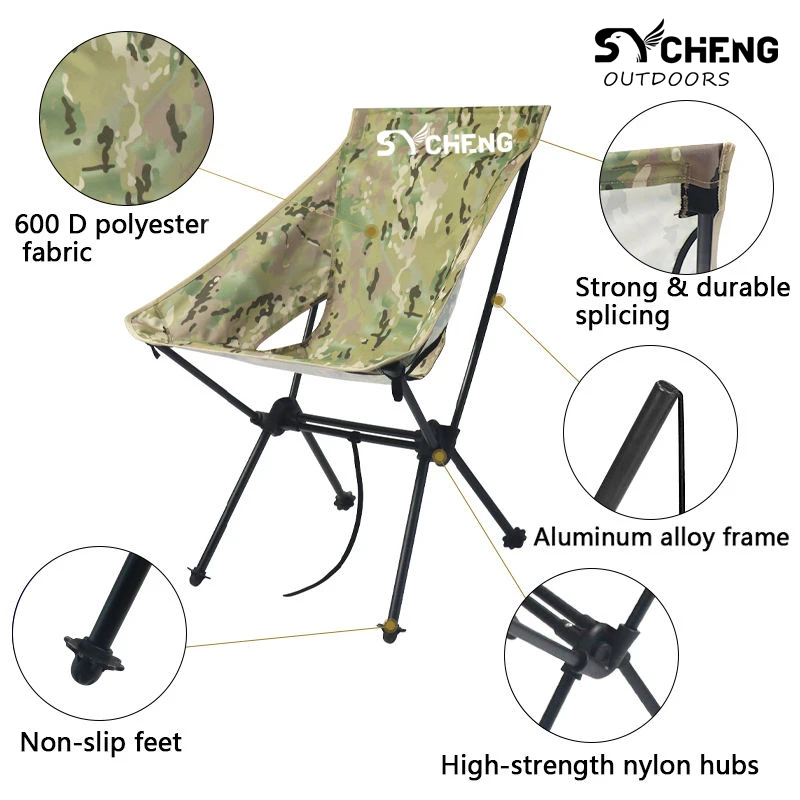 Camping Backpacking Chair Outdoor Chair Heavy Duty Compact Portable Lightweight Backpacking