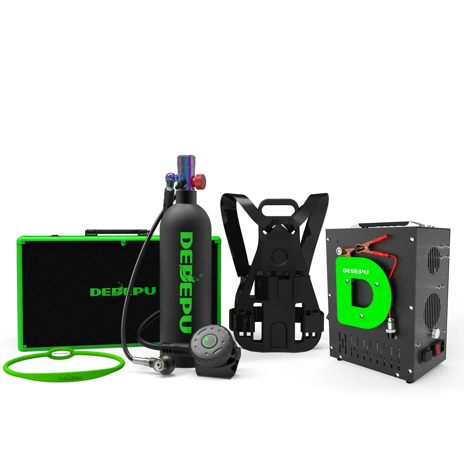 New Arrival Professional Full Diving Equipment High-Pressure Small Diving Bottles with Oxygen Filling Adapter