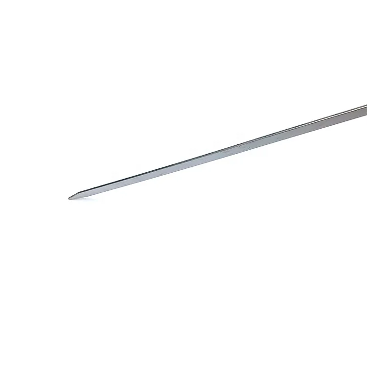 Flat long stainless steel Kabob Skewer 17.5-inch wide Shisha Skewers for outdoor barbecue meat shrimp chicken vegetables