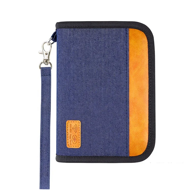 RFID Travel Document Organizer Family Passport Holder for Women Men Portable Case for Cards Boarding Pass ID Tickets with Zipper