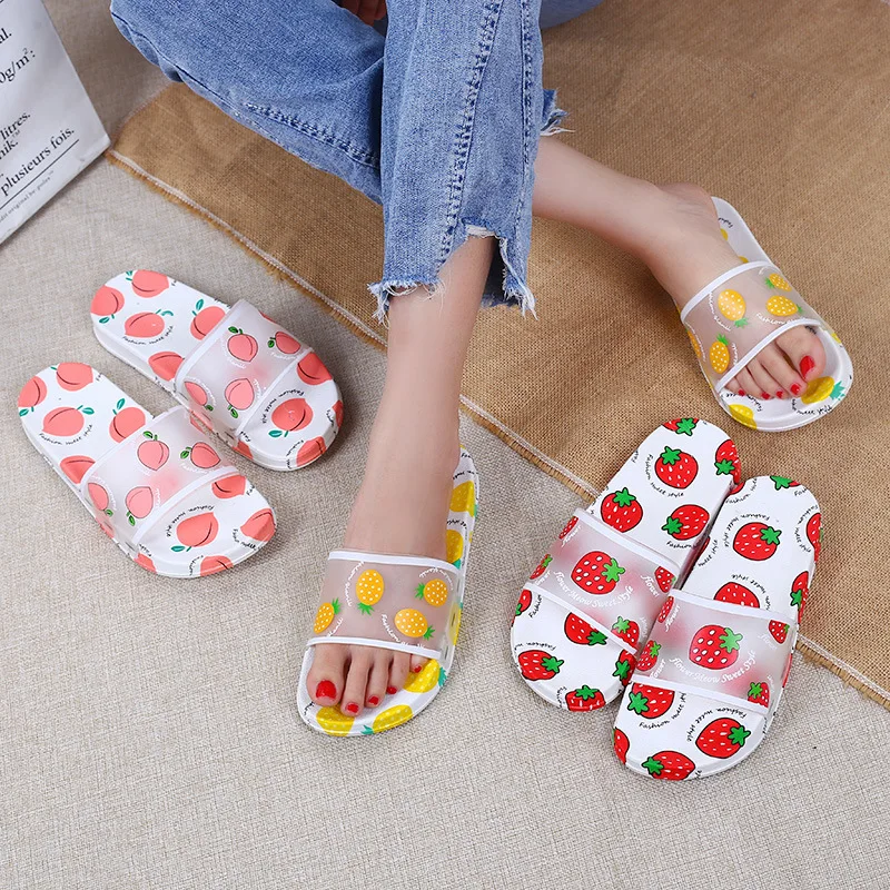 
Cartoon Pvc Women Slippers Fruit Home Slippers Summer Sandals Slides Women Shoes Flip Flops Sandalias 