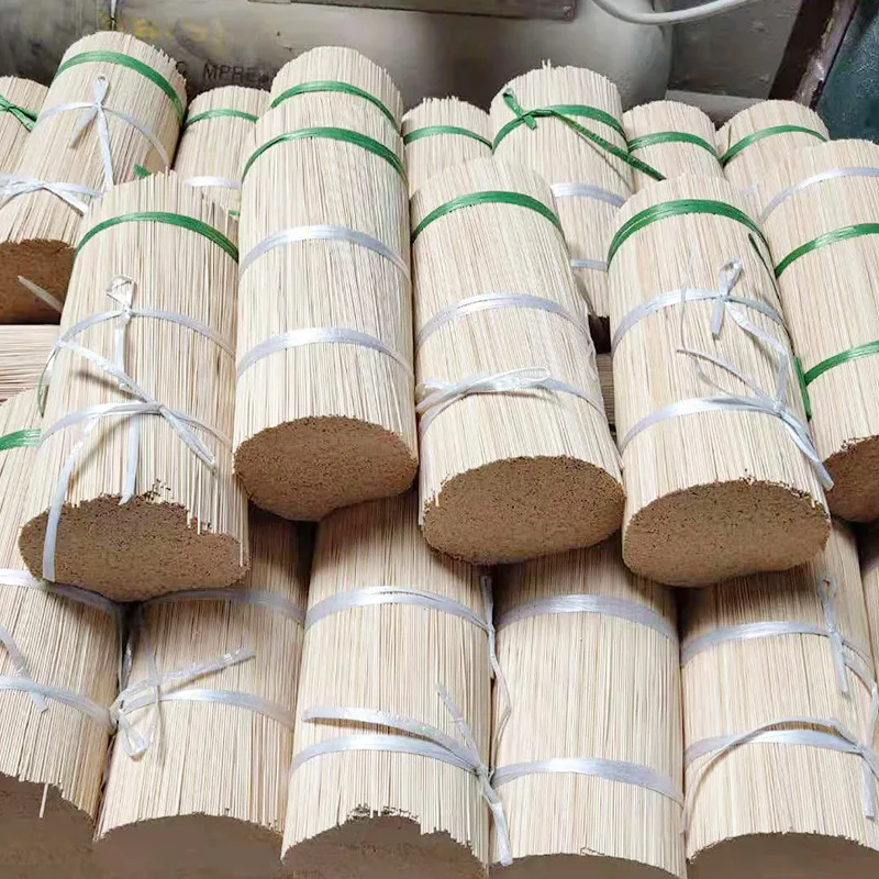 Cheap Bulk Bamboo Solid 1.3 mm Unscented Split Sticks Fragrant Core Stick for DIY Making Buddhism Incense Agarbatti