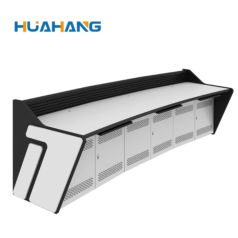 High quality equipment desk double seat control room console command center control table