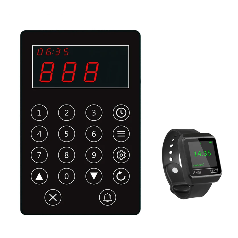 Restaurant Kitchen Wireless Waiter Calling System for Chef