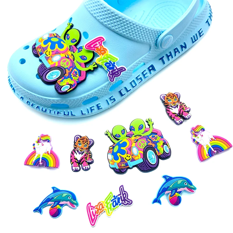 Custom Brand Shoe Charms Cartoon Charm Lisafrank Croc Charms Designer