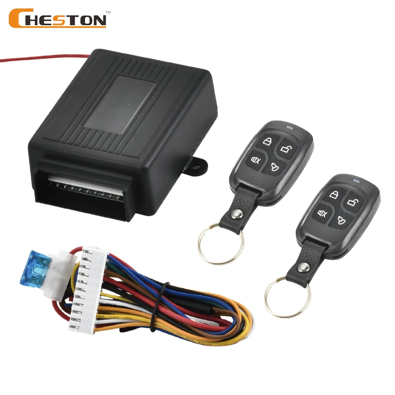 Universal Car Keyless Entry System Remote Open Siren Programmable Remote Control Car Alarm System