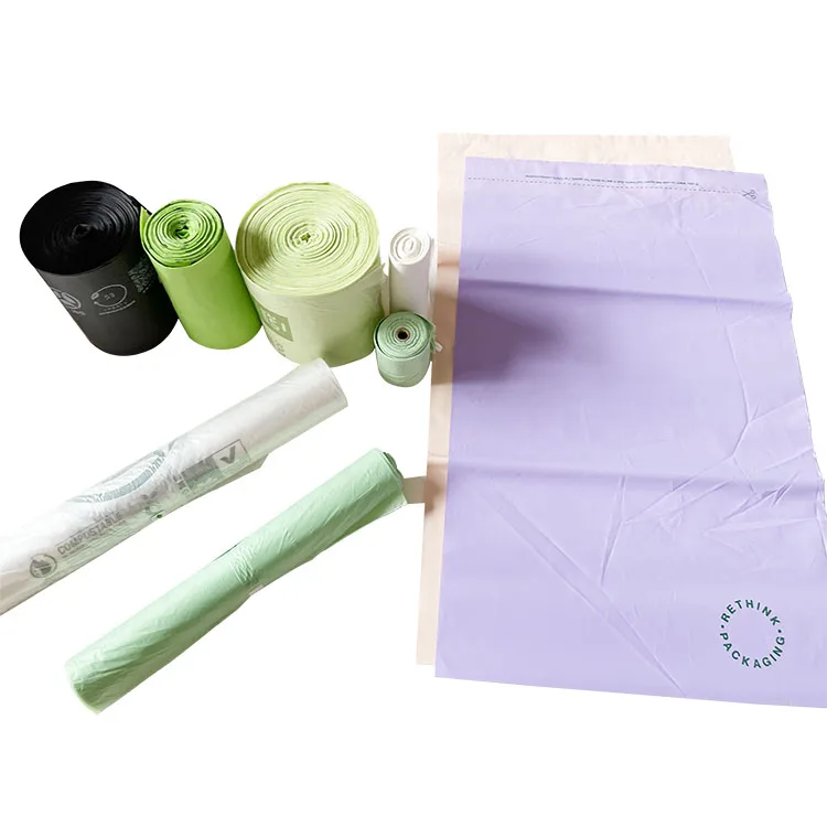 Manufacturer Custom Take Away Shopping Bags Wholesale Biodegradable T Shirt Carry Bag Green Transparent Roll