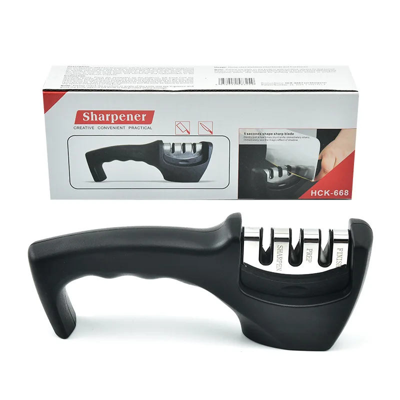 Afilador de туризма и активного отдыха с 3-я ступенями точилок для машины точилка нож профессиональная