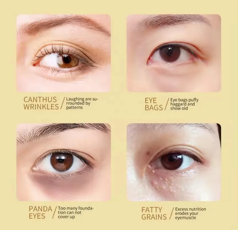 ZOZU Crystal Hydrogel Eye Patches Anti-Aging Moisturizing Whitening Eye Mask Sheet Form Chemical Mineral Ingredients Eye Care