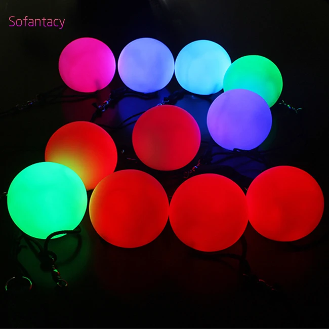 Лидер продаж на Amazon оптовая продажа светящиеся светодиодные шарики AG13 игрушки с черным шнурком