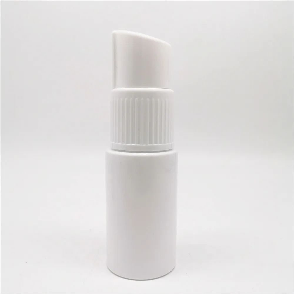 80ml 3oz PET Plastic Clear empty bottle for body powder dry shampoo powder with spray pump