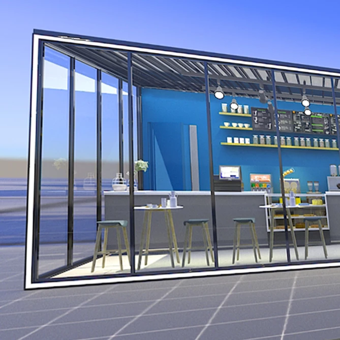 Waterproof Prefabricated Conservatory 4 Season Roof  Instagram-Worthy Location Sunroom Glass for Beer Wine Liquor Stores