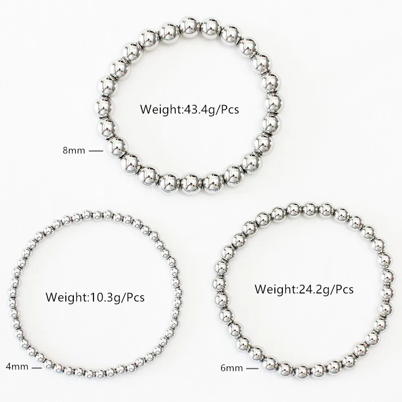 Zooying Wholesale Lucky 14k Gold Filled Beads Beaded Stackable Bracelets Beaded Stretch Bracelet Minimalist