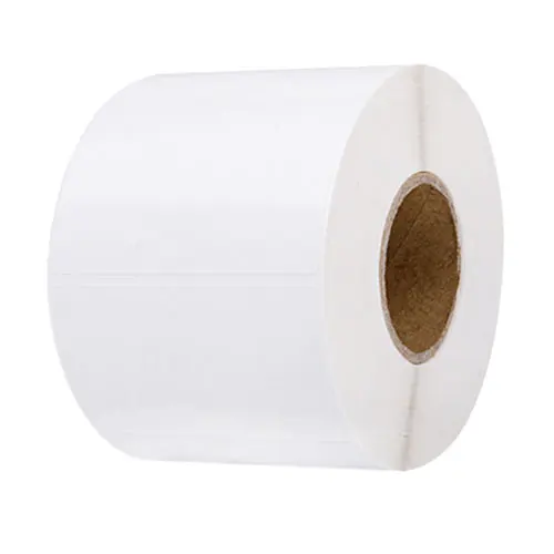 Hot Sell Customized Size Strong Glue Remove White Sticker Adhesive Label Roll