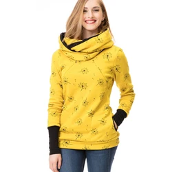 Женская зимняя толстовка с капюшоном для грудного вскармливания, красивое высококачественное полотенце для кормления