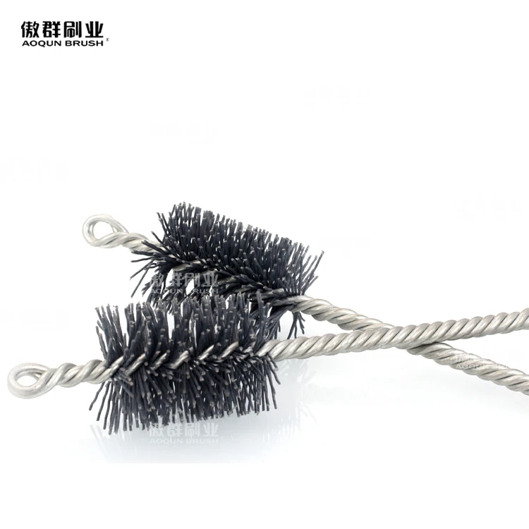 Customized Wheel Brush Rotary Nylon Horse Hair Polishing Roller Brush For Deburring
