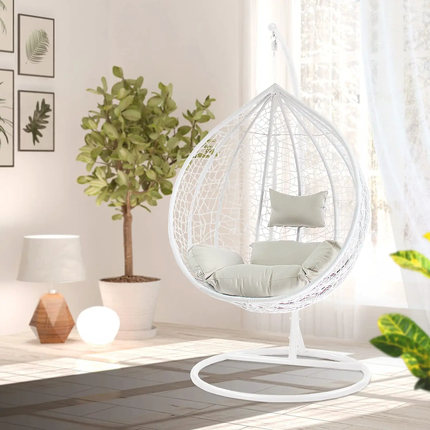 Patio Swing Chair Hanging Chair Customized Outdoor Fabric Packing Furniture Color Garden Swing Set