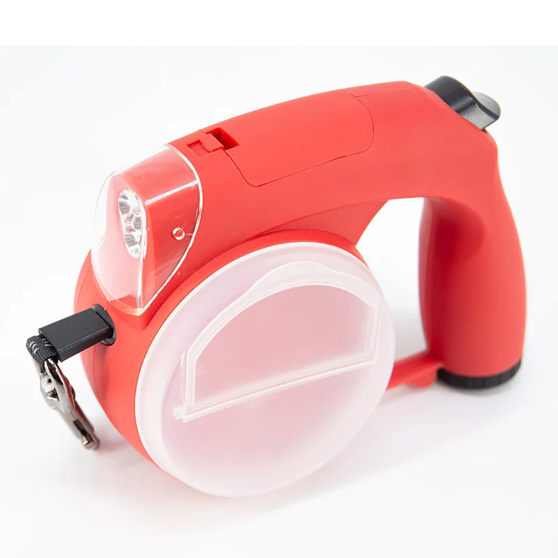 LED Light  16ft Nylon Tape Automatic Pet Lead Poop Bag Feeding Bowl and Food Storage Heavy Duty 110lbs Retractable Dog Leash