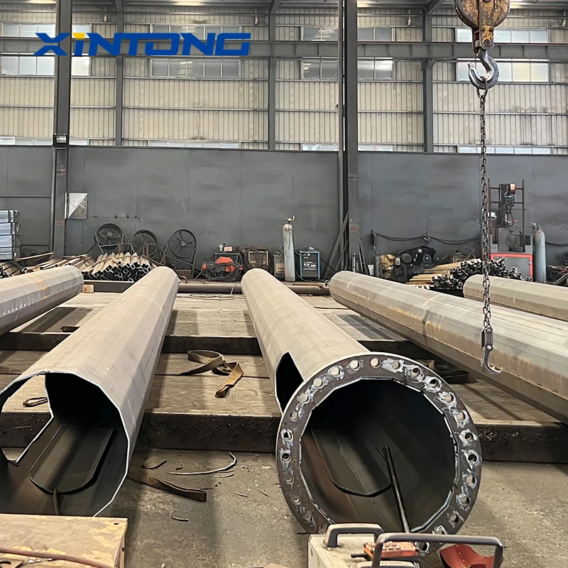 XINTONG Customizable 7 Meter Galvanized Single Arm Street Light Pole
