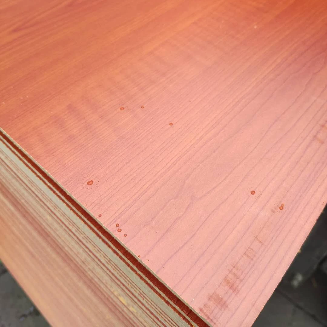 3.5mm woodgrain color melamine mdf sheet for furniture backing board