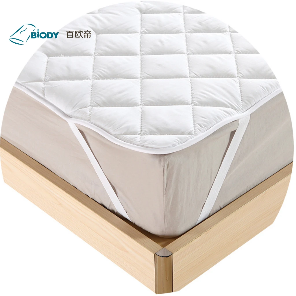 Quilted 200Gsm Queen size mattress topper waterproof Air-Permeable under pads thicken mattress pad protector for Hotel