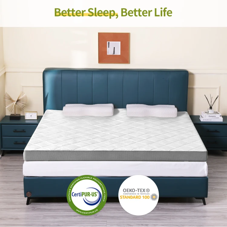 wholesale Gel kapok filled memory foam  mattress cover full size mattress cover thick soft comfortable bed