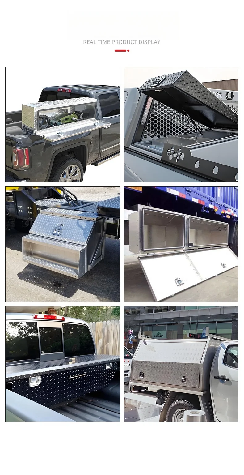 Tool Box for Pickup Ute Camper Truck Trailer Customized Aluminum Shell Double-Door Storage Toolbox Side Processing