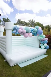 Kids Inflatable Bouncer Jumping Bouncy Castle Jumper White Party Tent Wedding Bounce House For Weddings