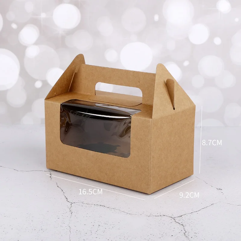 New Style Portable pastry cake packaging boxes Muffin Box Paper Cake Box