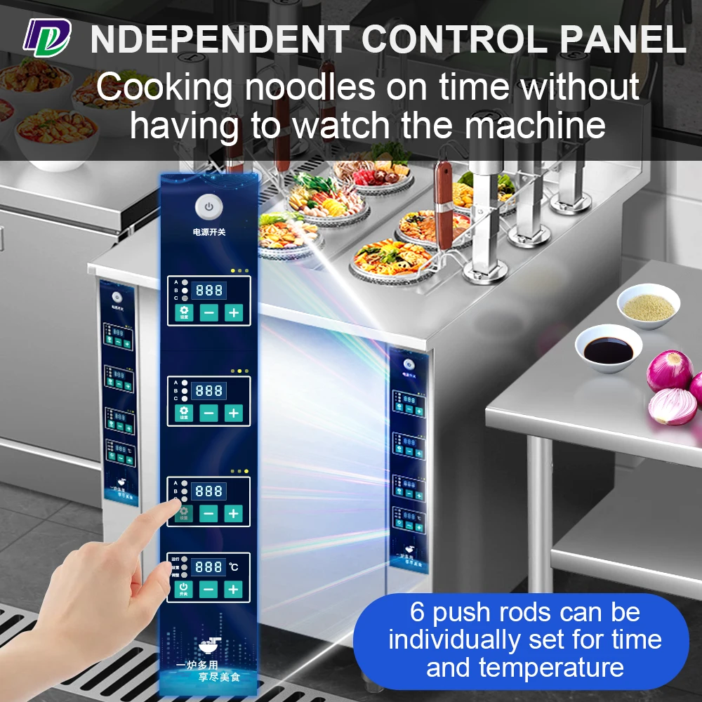 Automatic Lift Up Pasta Boiler Noodle Cooker Boiling Station Restaurant Commercial Induction Spaghetti Ramen Cooker