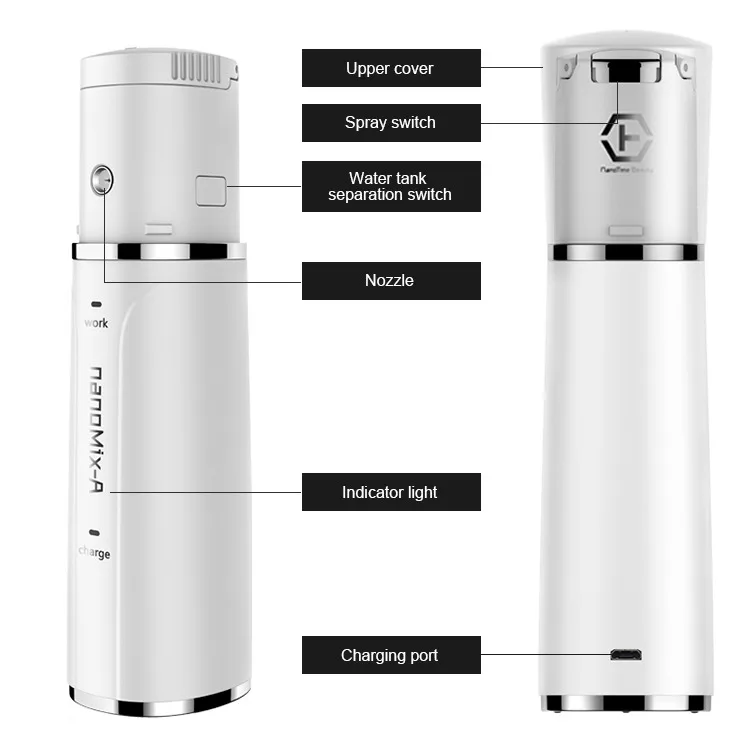 Лидер продаж, распылитель для лица с USB-зарядкой, нано-распылитель OEM ODM, оптовая продажа, нано-технология, косметический увлажняющий Распылитель для лица